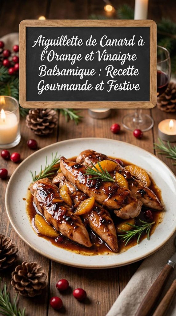 Aiguillette canard orange vinaigre balsamique : recette gourmande pour sublimer ce plat de fête
