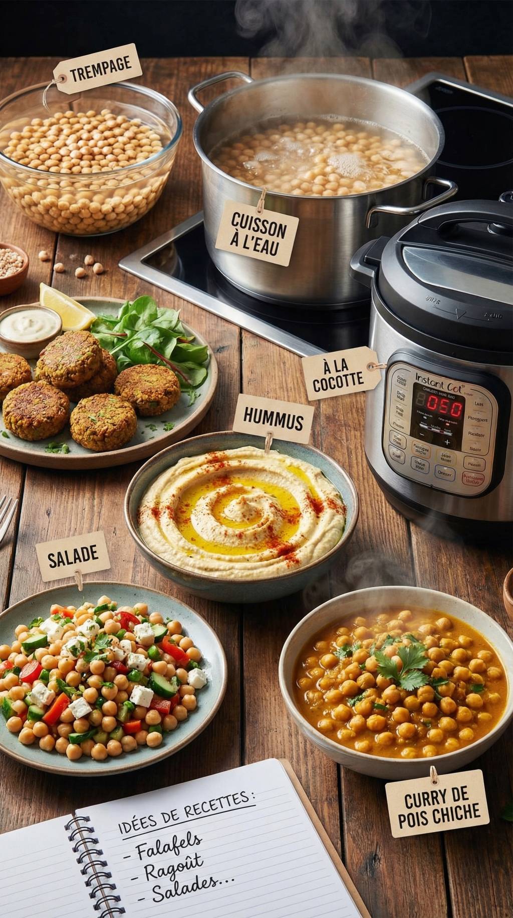 Comment cuire des pois chiche : trempage, cuisson à l’eau, à la cocotte et idées de recettes