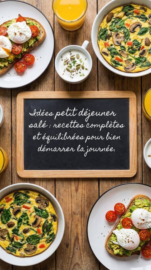 Idée petit déjeuner salé : recettes complètes et équilibrées pour bien démarrer la journée