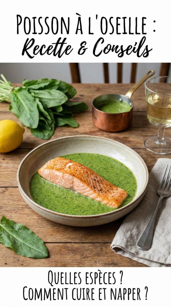 Poisson à l oseille : quelles espèces choisir, comment cuire et napper cette sauce acidulée