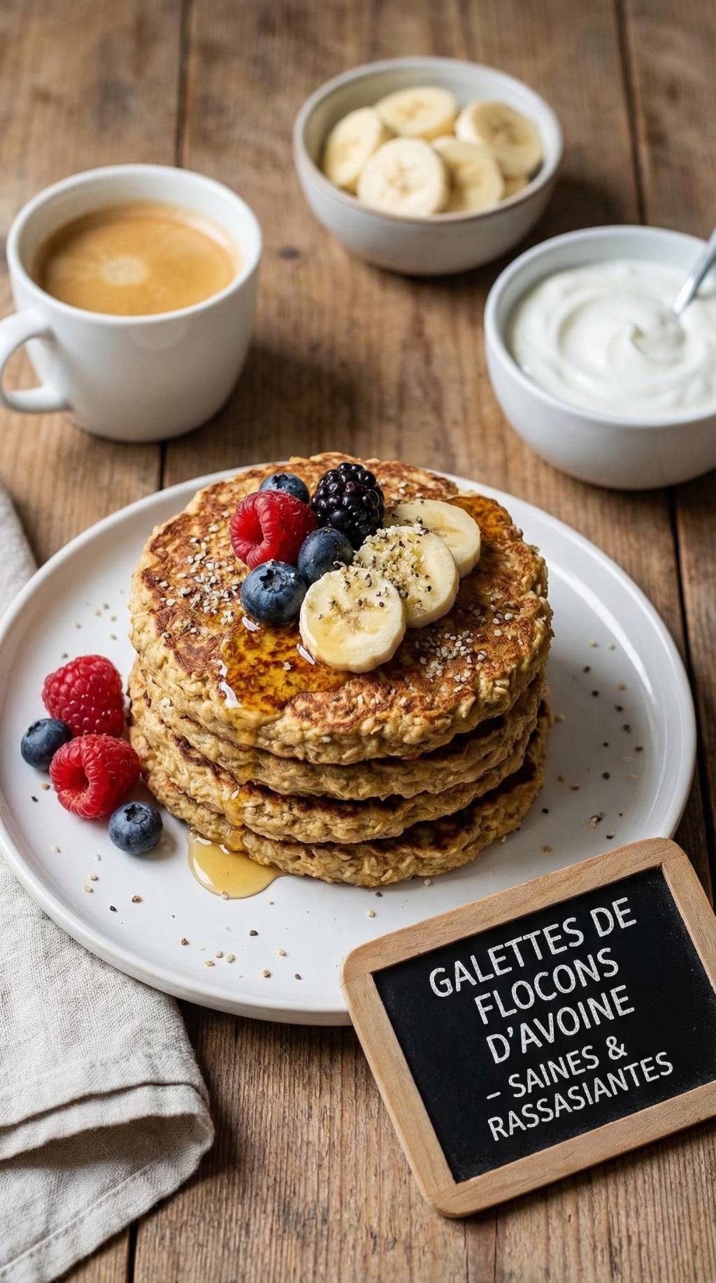 Galette de flocon d&rsquo;avoine : version saine et rassasiante pour le petit déjeuner ou le goûter