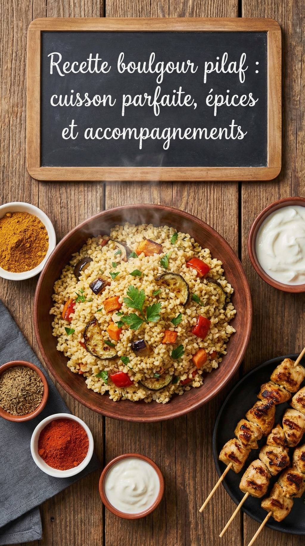 Recette boulgour pilaf : cuisson parfaite, épices et accompagnements possibles
