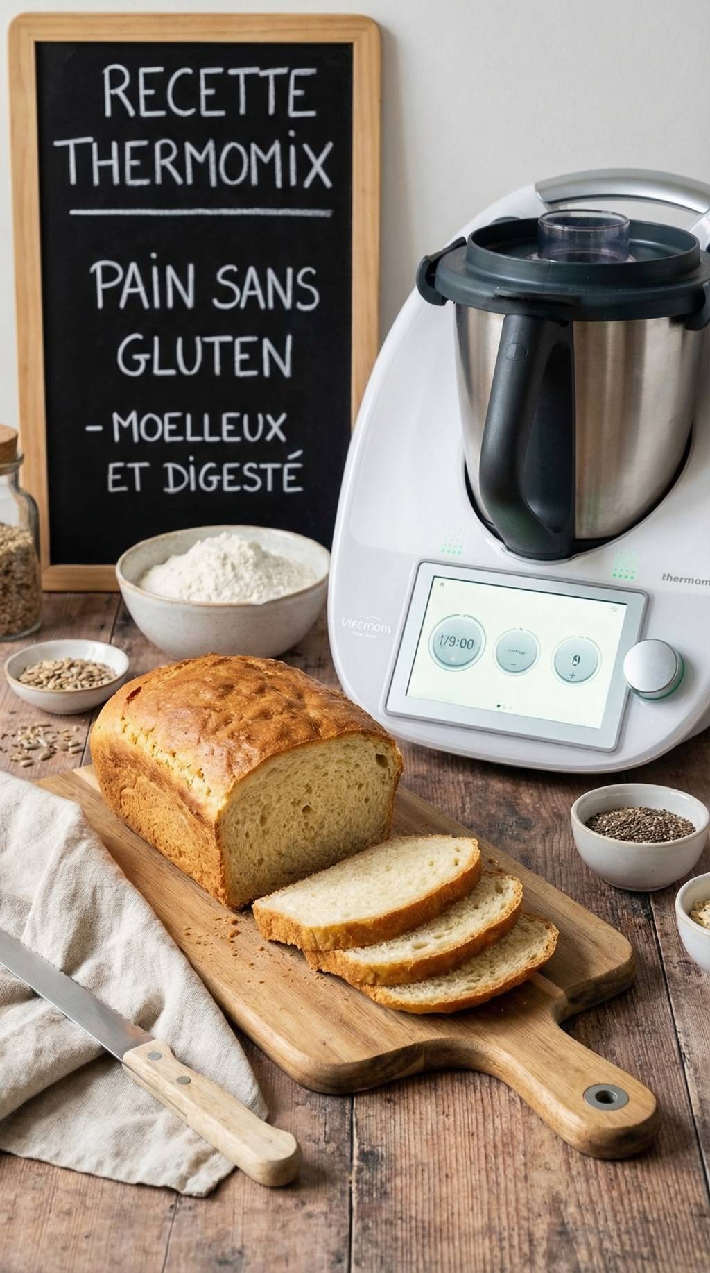 Recette Thermomix pain sans gluten : méthode détaillée pour un pain maison moelleux et digeste