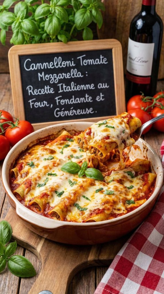 Cannelloni tomate mozzarella : recette italienne au four, fondante et généreuse