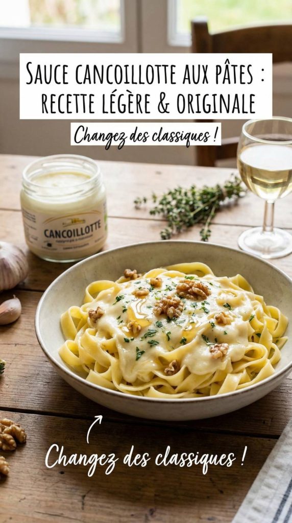 Sauce cancoillotte pour pâtes : une idée originale et légère pour changer des sauces classiques